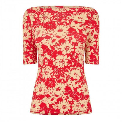 Front - Ralph Lauren Womens/Ladies Floral T-Shirt