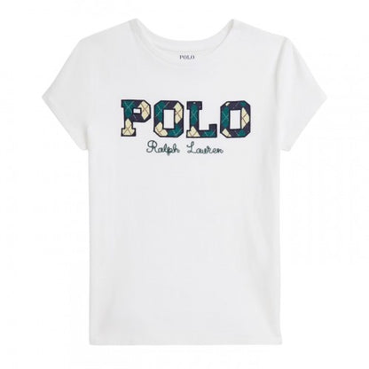 Front - Ralph Lauren Childrens/Kids Argyle Logo T-Shirt