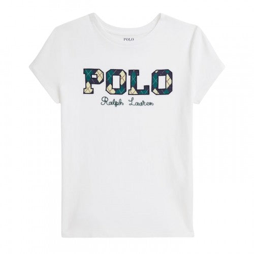 Front - Ralph Lauren Childrens/Kids Argyle Logo T-Shirt