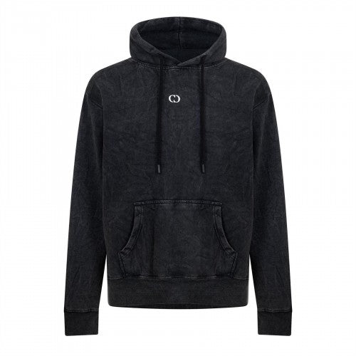 Front - Criminal Damage Mens Galaxy Washed Hoodie