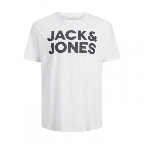 Front - Jack And Jones Mens Logo Plus Short-Sleeved T-Shirt