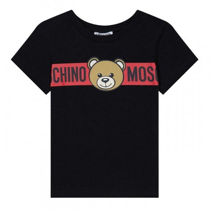 Front - Moschino Childrens/Kids Bear Logo T-Shirt