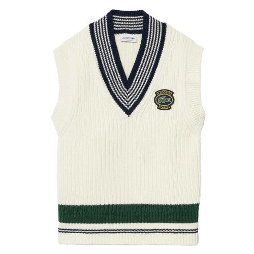 Front - Lacoste Mens Accent Badge Heavy Cotton Tennis Sweatshirt