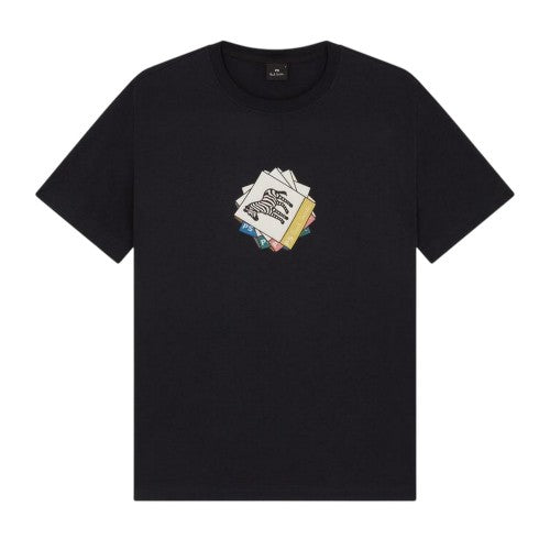 Front - Paul Smith Mens Graphic Print Jersey T-Shirt