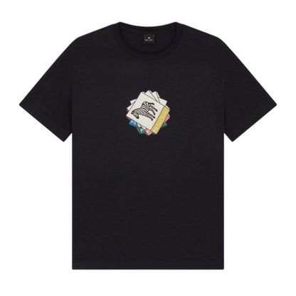 Front - Paul Smith Mens Graphic Print Jersey T-Shirt
