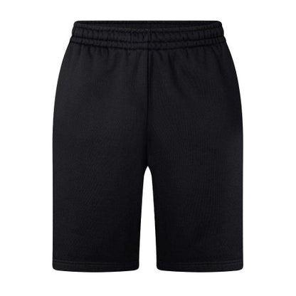 Front - Off White Mens Fleece Relaxed Fit Sweat Shorts