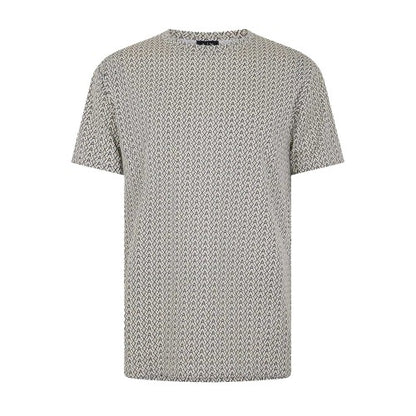 Front - Armani Exchange Mens All-Over Print Crew Neck T-Shirt