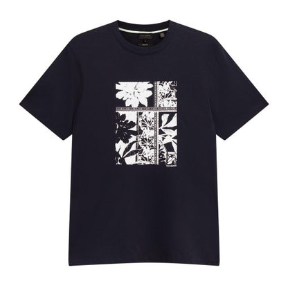 Front - Ted Baker Mens Box Art Crew Neck Regular T-Shirt