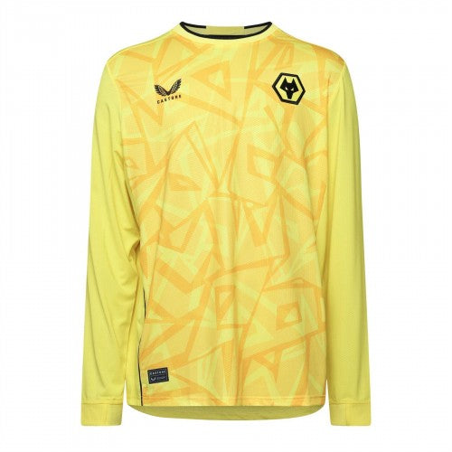 Front - Castore Unisex Adult Wolves Goalkeeper Jersey