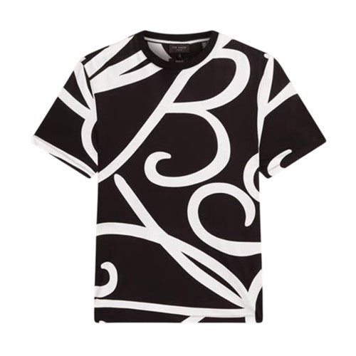 Front - Ted Baker Mens Script Crew Neck T-Shirt