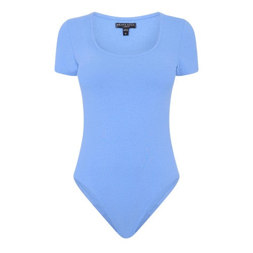 Front - Brave Soul Womens/Ladies Square Neck Bodysuit