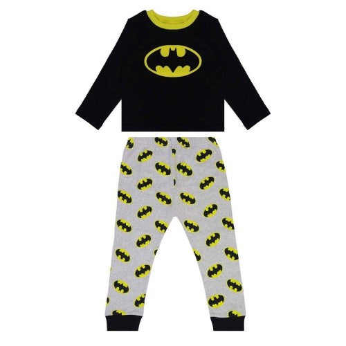Front - Batman Baby Cotton Long-Sleeved Pyjama Set