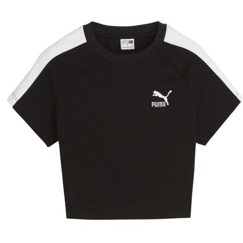 Front - Puma Womens/Ladies Crew Neck Regular Crop T-Shirt