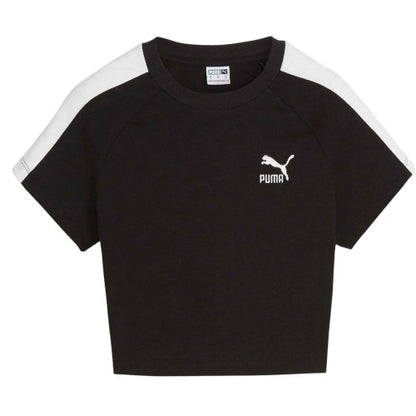 Front - Puma Womens/Ladies Crew Neck Regular Crop T-Shirt
