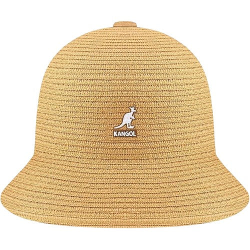 Front - Kangol Womens/Ladies Braided Woven Casual Bucket Hat