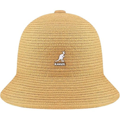 Front - Kangol Womens/Ladies Braided Woven Casual Bucket Hat