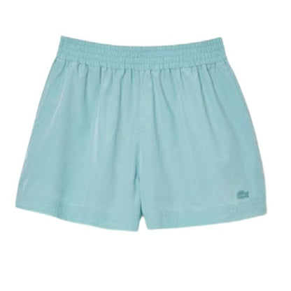 Front - Lacoste Womens/Ladies Fleece Logo Shorts