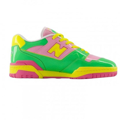 Front - New Balance Womens/Ladies 550 Neon Leather Trainers