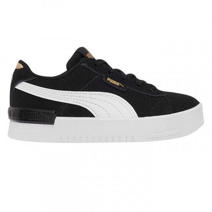 Front - Puma Girls Jada Suede Trainers