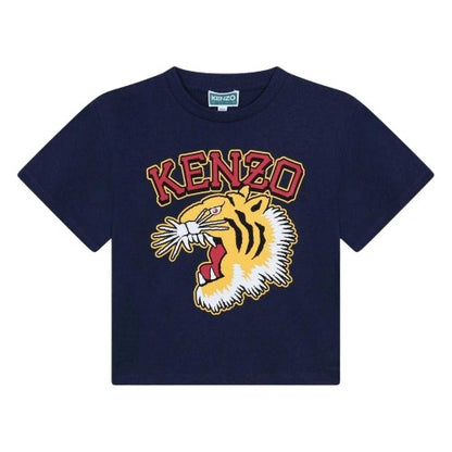 Front - Kenzo Childrens/Kids Print Jersey Logo T-Shirt