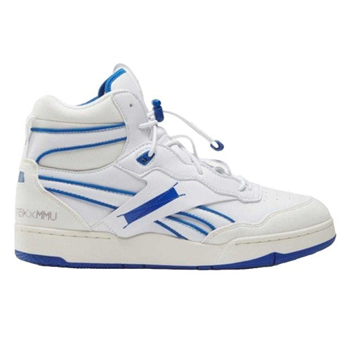 Front - Reebok Mens Milk BB 4000 Leather High Top Trainers