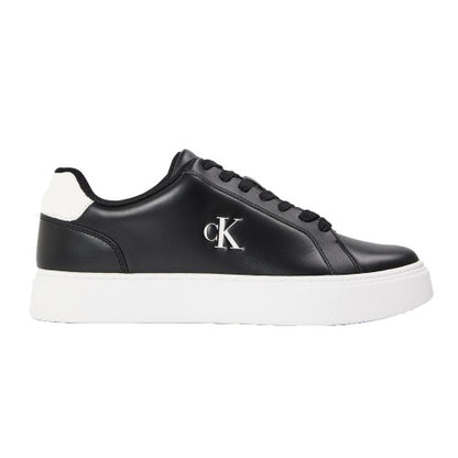 Front - Calvin Klein Mens Classic Leather Cupsole Trainers