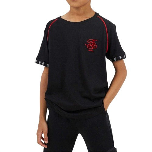Front - Brave Soul Childrens/Kids Embroidered Logo Raglan Baseball T-Shirt
