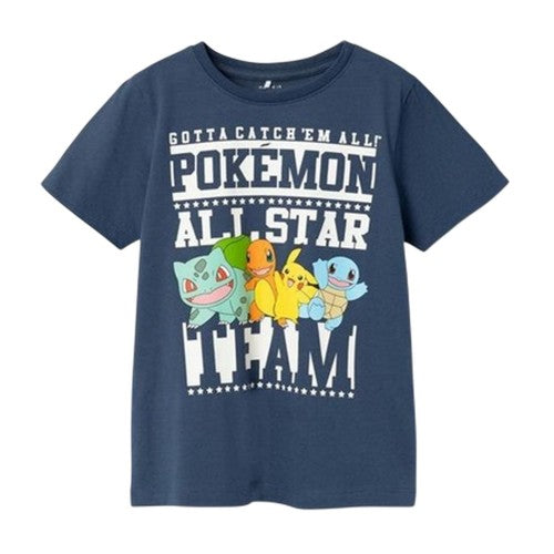 Front - Name It Childrens/Kids Pokemon Crew Neck T-Shirt