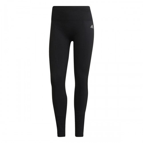 Front - Adidas Womens/Ladies Aeroknit 7/8 Running Tights