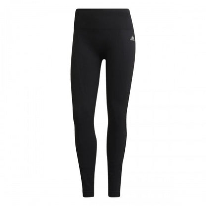Front - Adidas Womens/Ladies Aeroknit 7/8 Running Tights