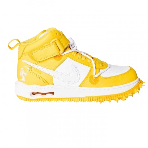 Front - Nike Unisex Adult Off White Leather High Top Trainers