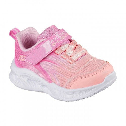 Front - Skechers Girls Ombre Light Up Trainers