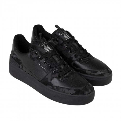 Front - Cruyff Mens Endorsed Leather Tennis Flat Trainers