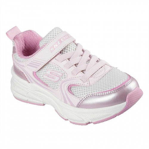 Front - Skechers Girls Graph Retro Low Trainers