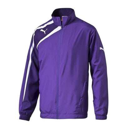 Front - Puma Boys Team Logo Woven Jacket