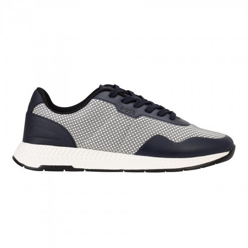 Front - Boss Mens Titanium Mesh Low Trainers