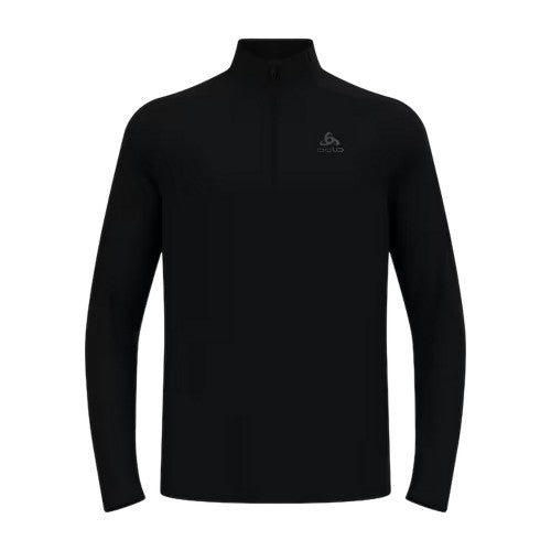 Front - Odlo Mens Essentials Quarter Zip Fleece Top