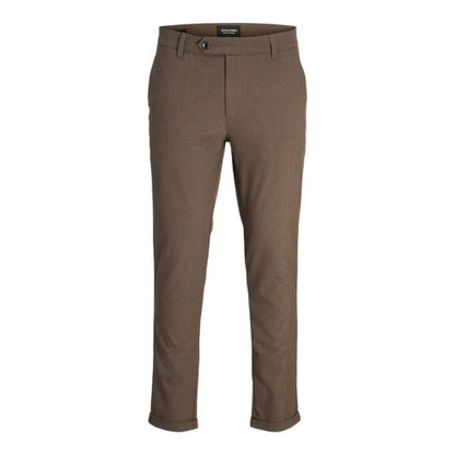 Front - Jack And Jones Mens Connor Roll Up Slim Chinos