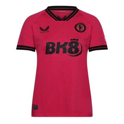 Front - Castore Womens/Ladies 2023/2024 Aston Villa FC Goalkeeper Jersey