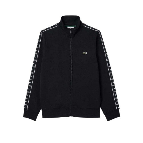 Front - Lacoste Mens Stripe Full Zip Sweatshirt