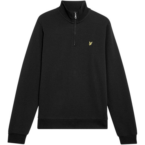 Front - Lyle & Scott Mens Quarter Zip Sweatshirt