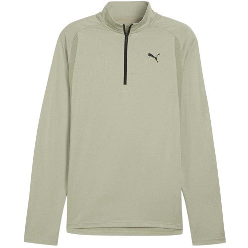 Front - Puma Mens Performance Quarter Zip Tailored Long-Sleeved Top
