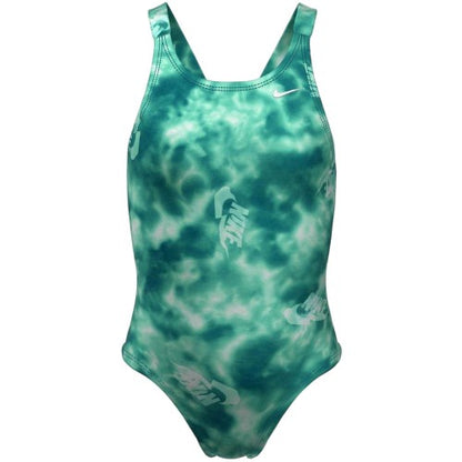 Front - Nike Girls Hydrastrong One Piece Swimsuit