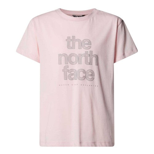 Front - The North Face Childrens/Kids Logo Reflective Regular T-Shirt
