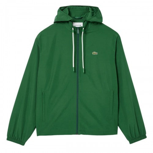 Front - Lacoste Mens Detachable Hood Sports Jacket