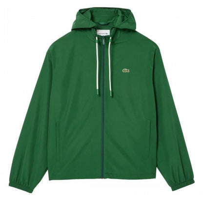Front - Lacoste Mens Detachable Hood Sports Jacket