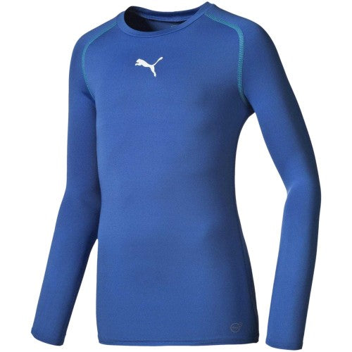 Front - Puma Childrens/Kids Logo Long-Sleeved T-Shirt