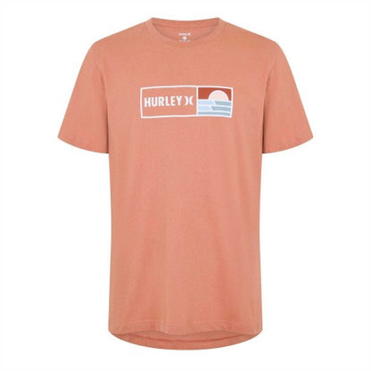 Front - Hurley Mens Box Logo T-Shirt