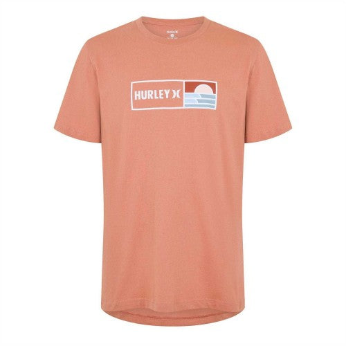 Front - Hurley Mens Box Logo T-Shirt