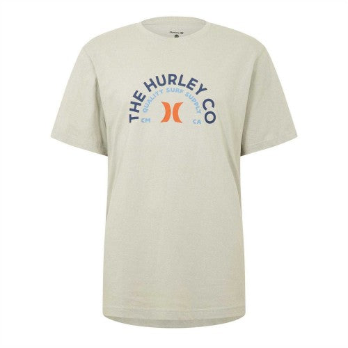 Front - Hurley Mens Curved Logo T-Shirt